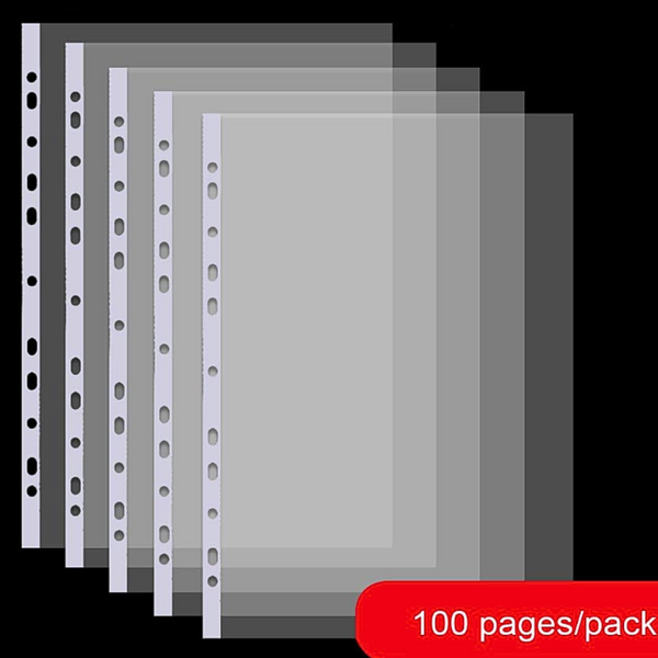 Fundas Plásticas Transparente A4 Pack De 100 Hojas