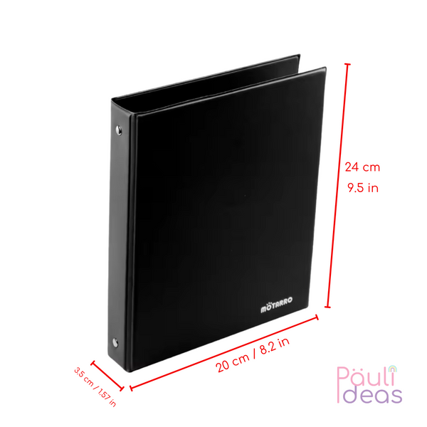 Archivador A5 De Pvc Con 4 Anillos Carpeta Organizadora