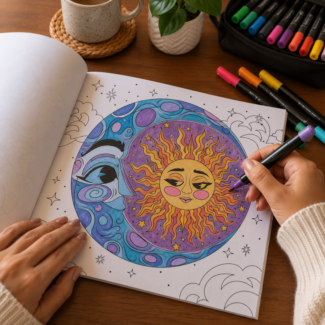 Set De 4 Libros Mándalas Antiestrés Para Colorear