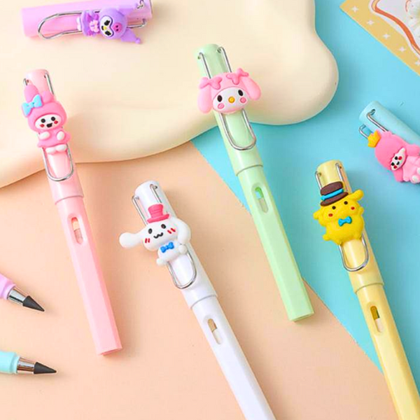 Set De 6 Lápices Infinito Para Niños Lapiz Eterno Kuromi