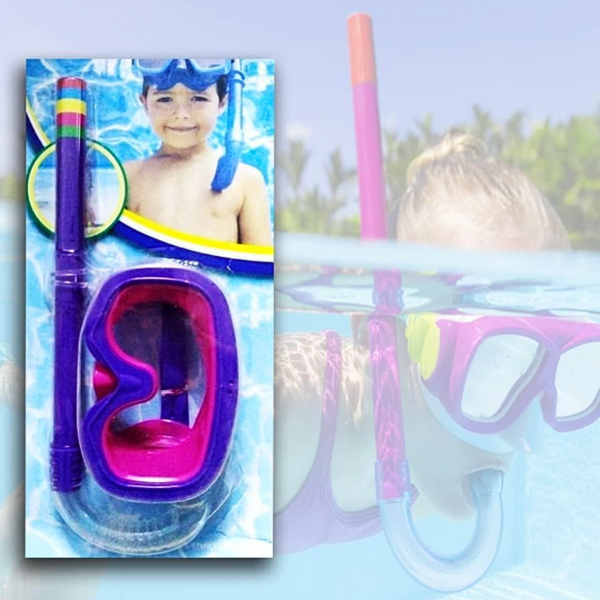 Kit De Snorkel Para Niños Máscara + Tubo Para Buceo