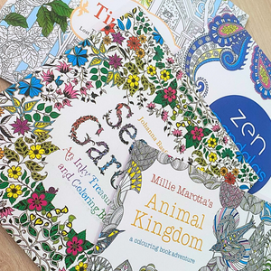 Mandalas 18 X18cm Para Colorear + Lápices Tiralínea 24 Color