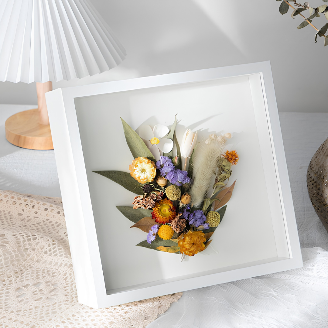 Marco Shadow Box Para Foto 20x20 Cm Profundidad 3 Cm Madera