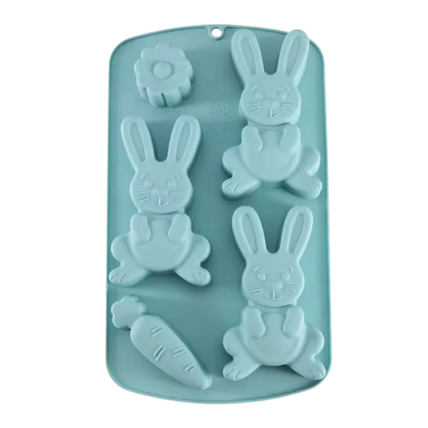 Molde De Silicona Conejo De Pascua