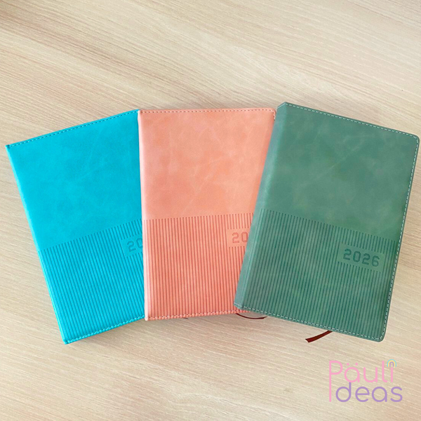 Agenda 2026 Ejecutiva A5 De Colores Con Diseños Kawaii