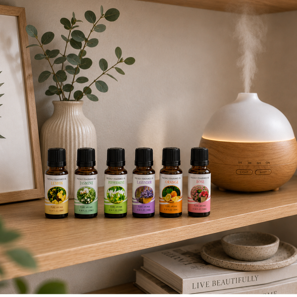 Set de  6 Aceites Esenciales Aromáticos Para Difusor/Humificador