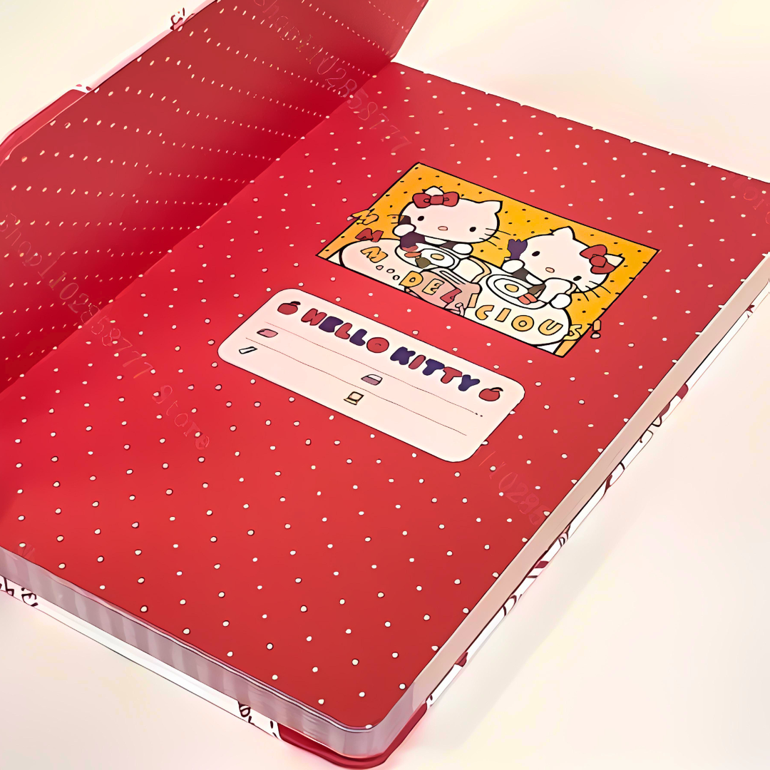 Libreta Tipo Agenda Hello Kitty Con Lápiz Kawaii