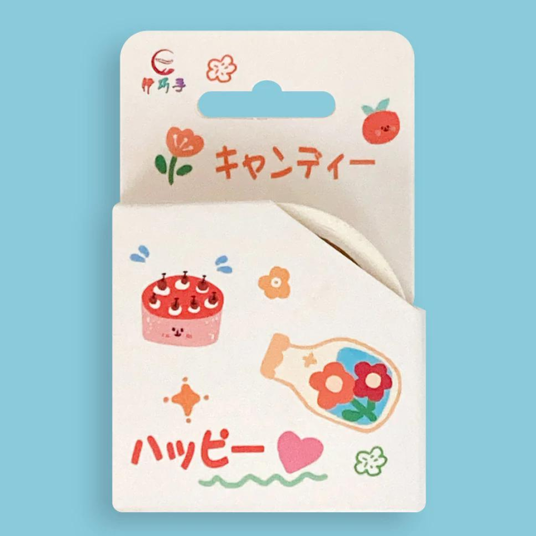 Pack 6 Washi Tape Cinta Decorativa 1.5cm X 5m