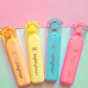 Pack Destacadores Pastel Gatito Garrita