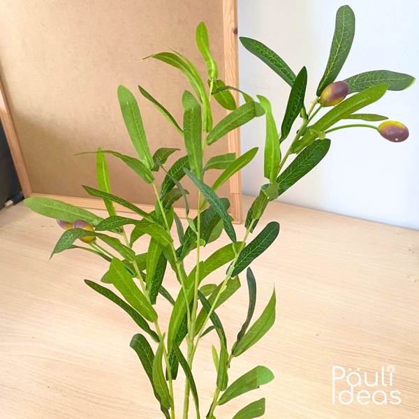 Rama De Olivo Planta Artificial Para Decoración