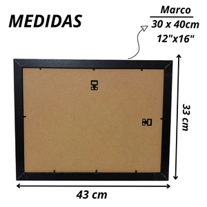 Marco Para Foto 30x40cm Cuadro Portarretrato