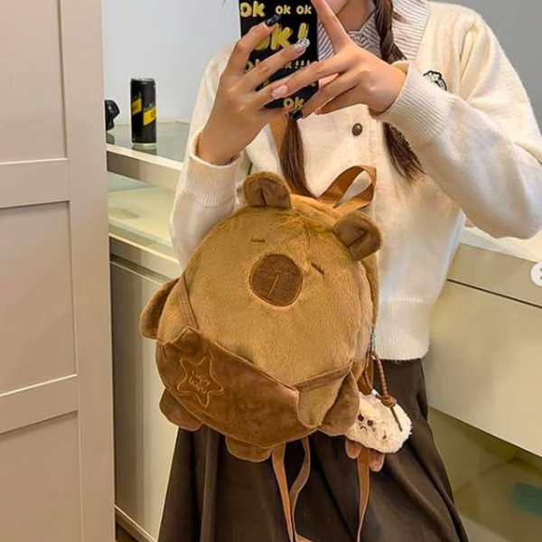 Mochila Capybara De Felpa Capibara