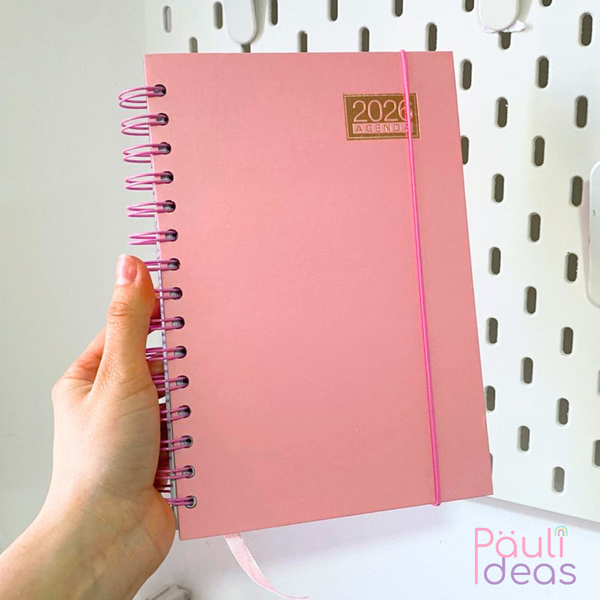 Agenda A5 Colores Pastel Diseño Kawaii 2026