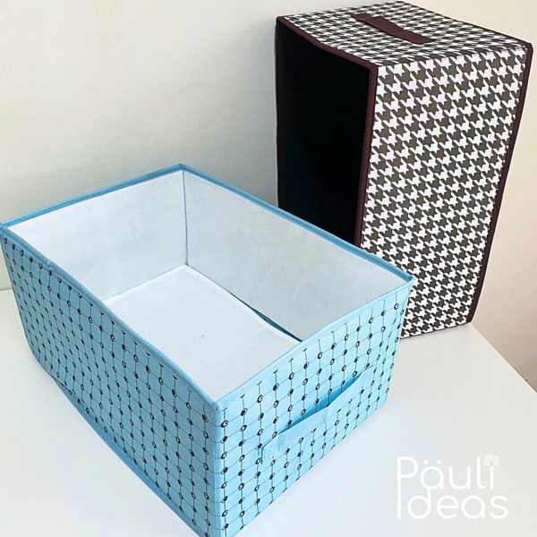 Caja Organizadora De Tela Para Ropa 40x28x20 Cm