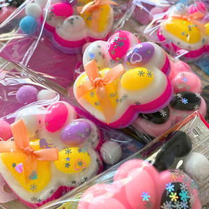 Squishy Pegajosa Patita De Gato Set De 2 Juguete Antiestrés