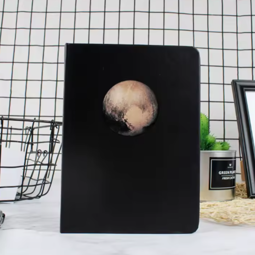Cuaderno Hojas Negras + 12 Lápices Gel Colores Pasteles