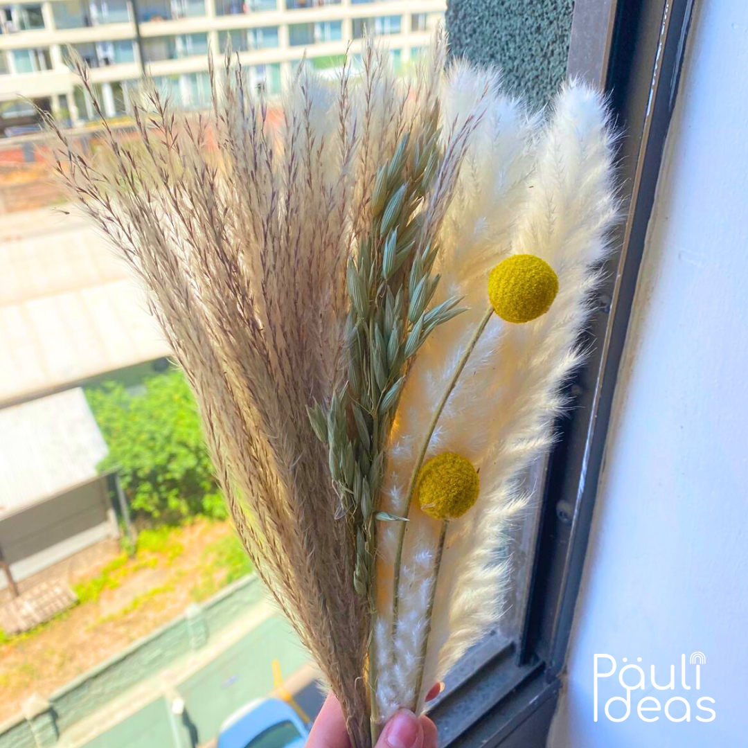 Ramo De Flores Secas Naturales Boho Mixtas