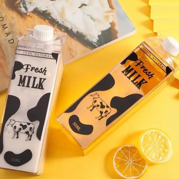 Botella Leche Contenedor Acrílico Transparente 1000 Ml