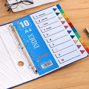 Divisores Para Carpetas Tamaño A4 Separadores De Documentos