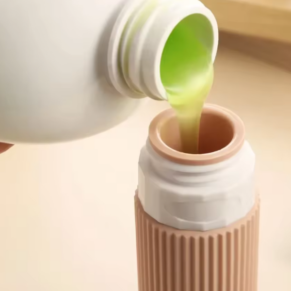 Botellas De Silicona Viajes Dispensador Shampoo Cremas