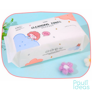 Toallas Limpiadoras Faciales Desechables Pack De 65 Unidades