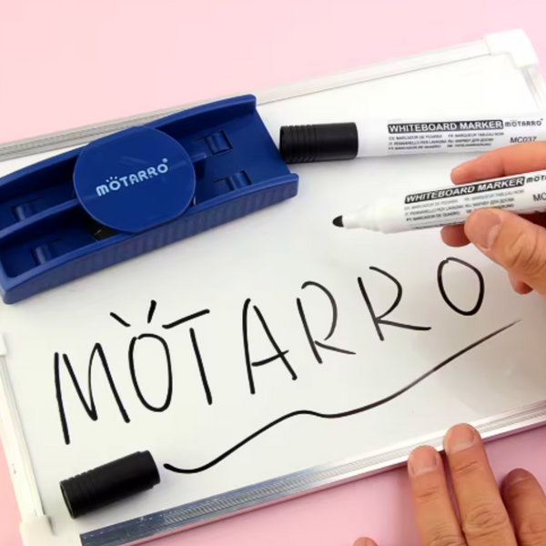 Plumones Para Pizarra Set De 2 Con Borrador