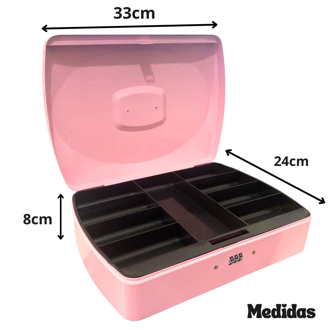 Caja Fuerte Dinero Metálica 33cm X 24cm Combinación Clave