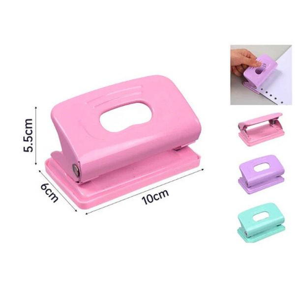 Perforadora De Papel Kawaii Macaron Colores Pasteles