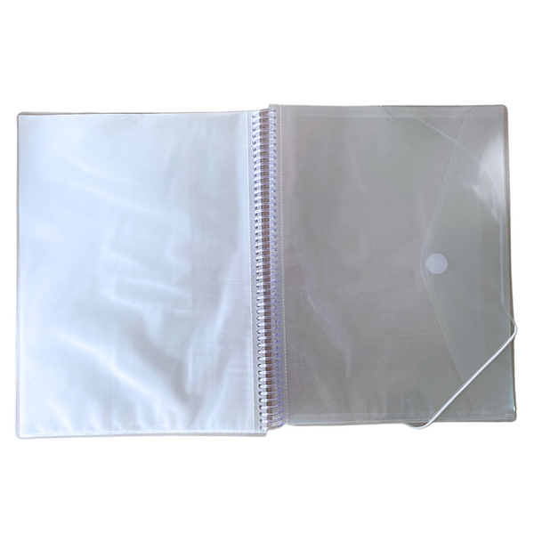 Carpeta Archivadora A4 Con 20 Fundas Y 1 Sobre Transparente