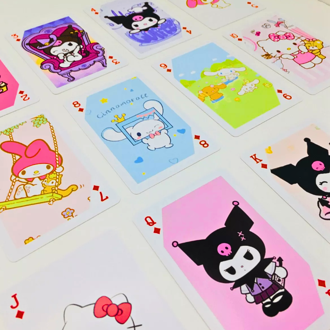 Cartas De Póker Kuromi Y Sus Amigos - Baraja Kawaii