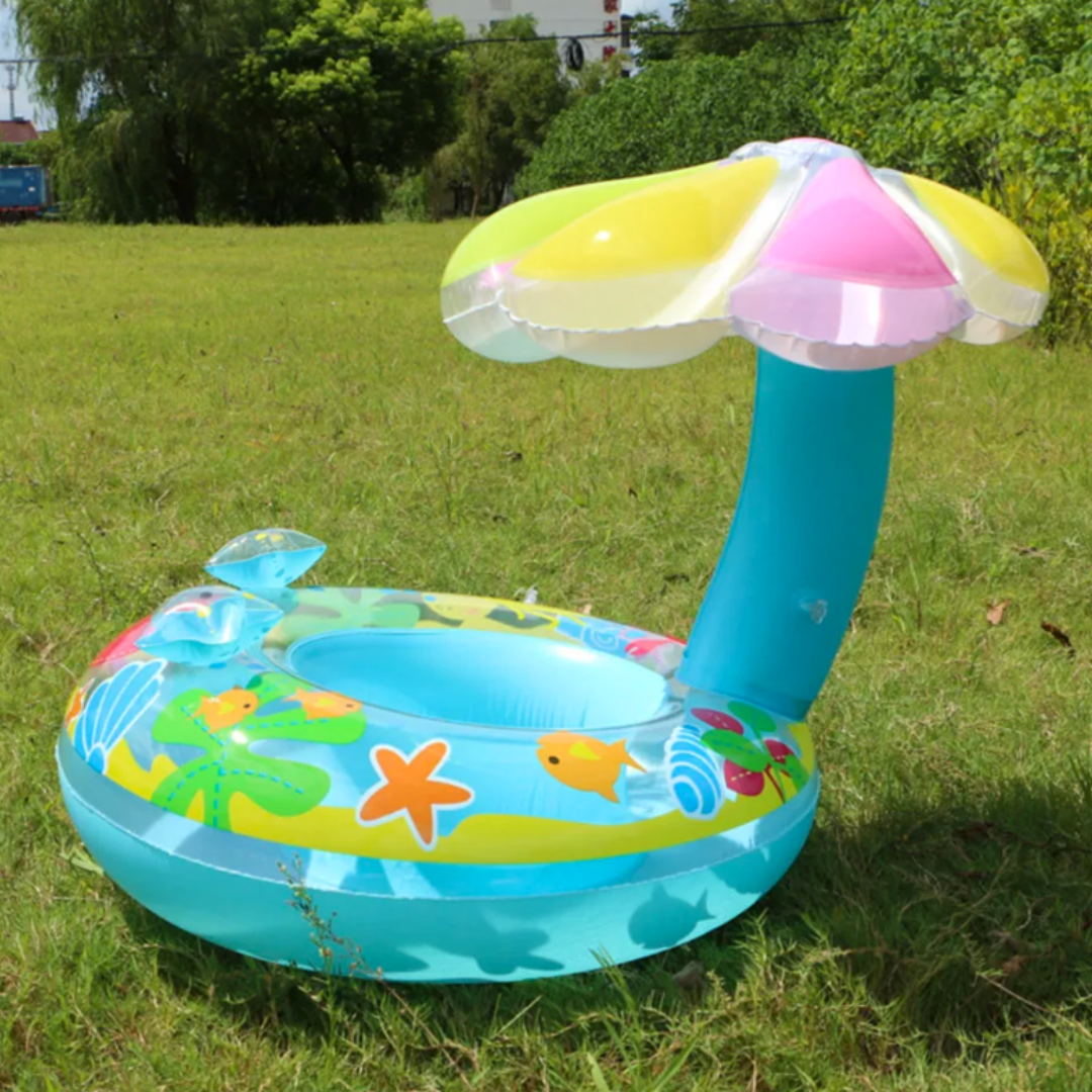 Flotador Inflable Para Niños Con Sombrilla