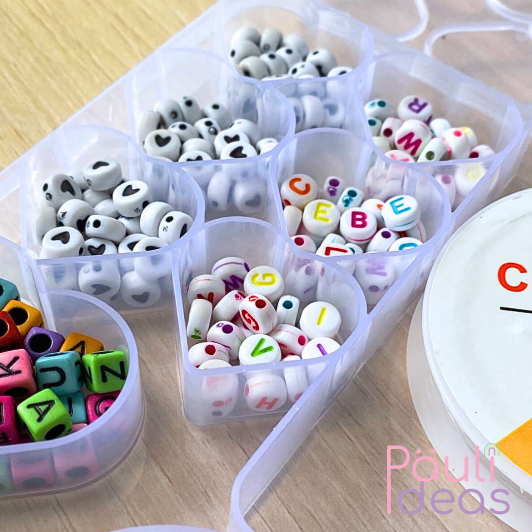Kit De Pulseras Y Collares Medium Set Manualidades Para Niña