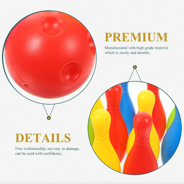 Set De Bowling Palitroques Bolos Juego Para Niños