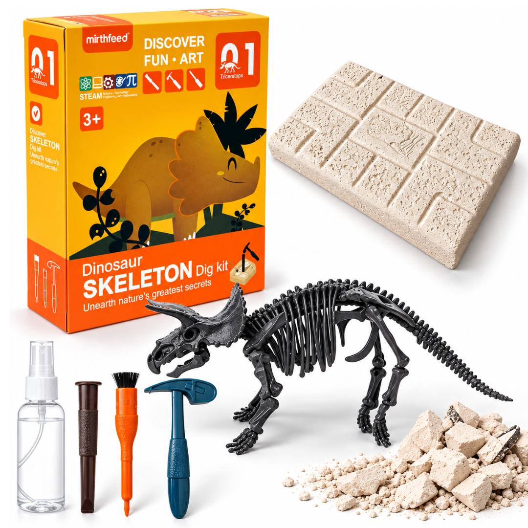 Juego De Arqueología Esqueleto Dinosaurio Fosil Para Niños