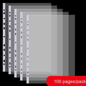 Fundas Plásticas Transparentes Tamaño Carta Pack De 100