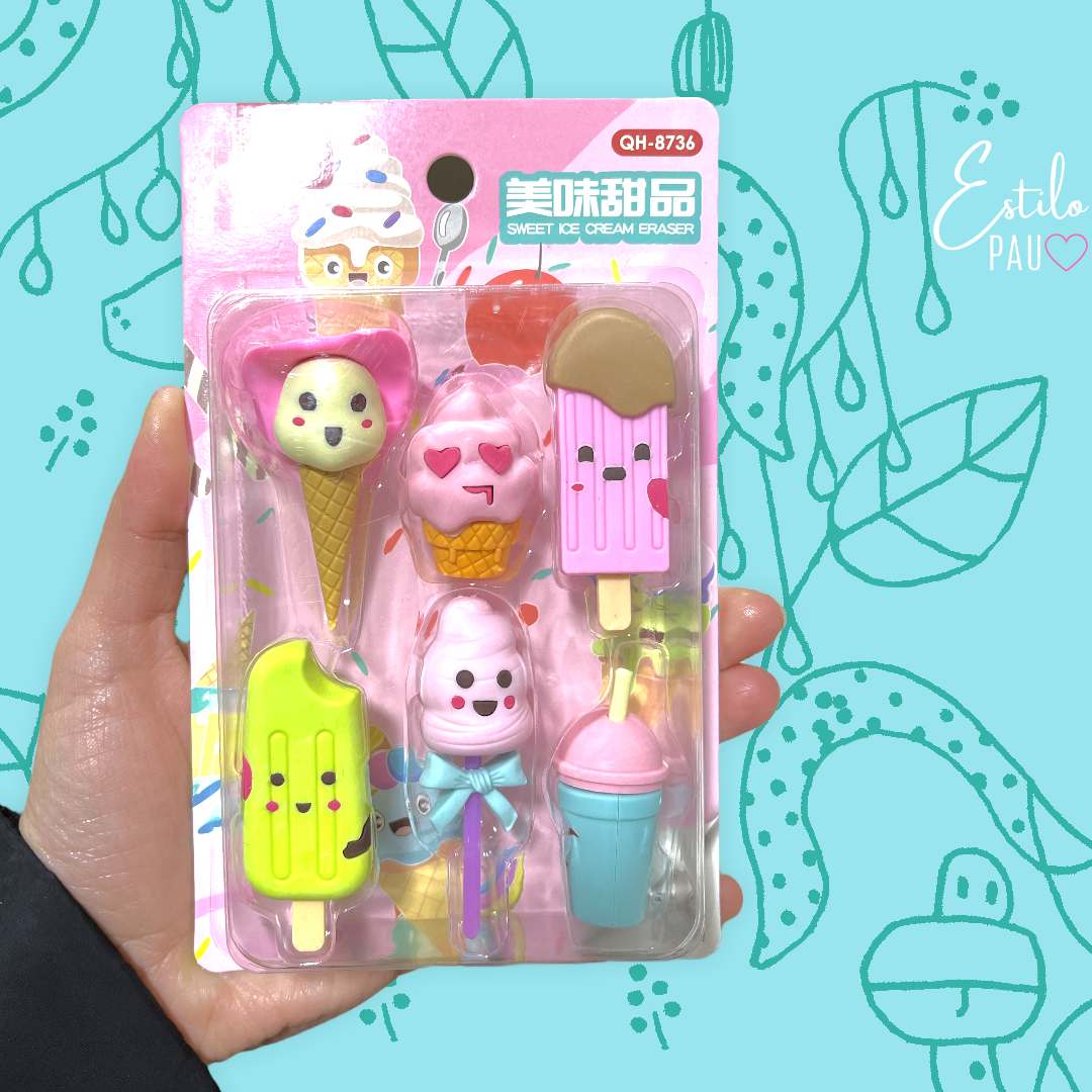 Gomas De Borrar Para Niños Kawaii