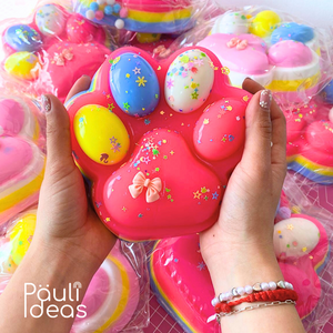 Squishy Patita De Gato Gigante Pegajosa Juguete Antiestrés