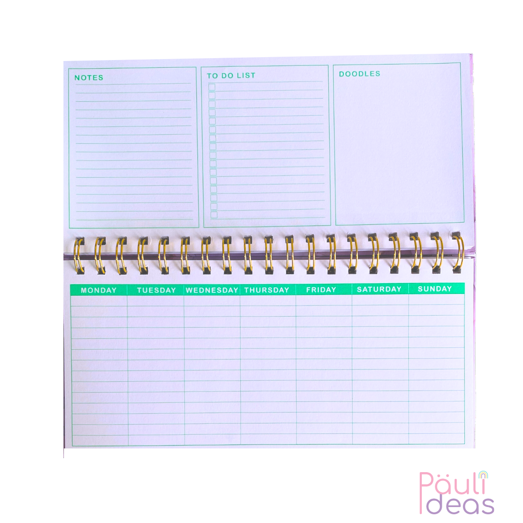 Planificador Semanal Planner Acuarela To Do List Kawaii