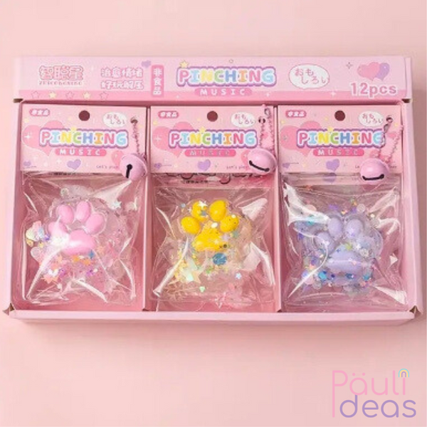 Squishy Patita De Gato Pegajosa Set De 2 Juguete Antiestrés