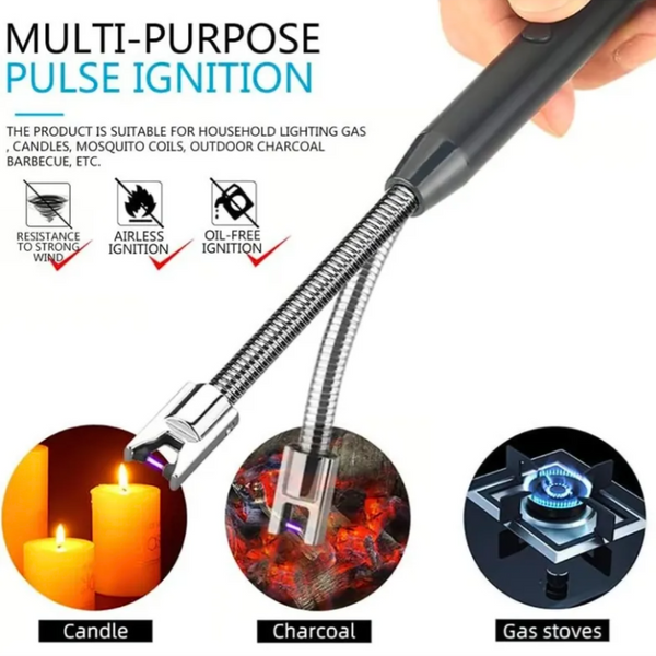 Encendedor Recargable Usb Para Velas, Cocina, Camping