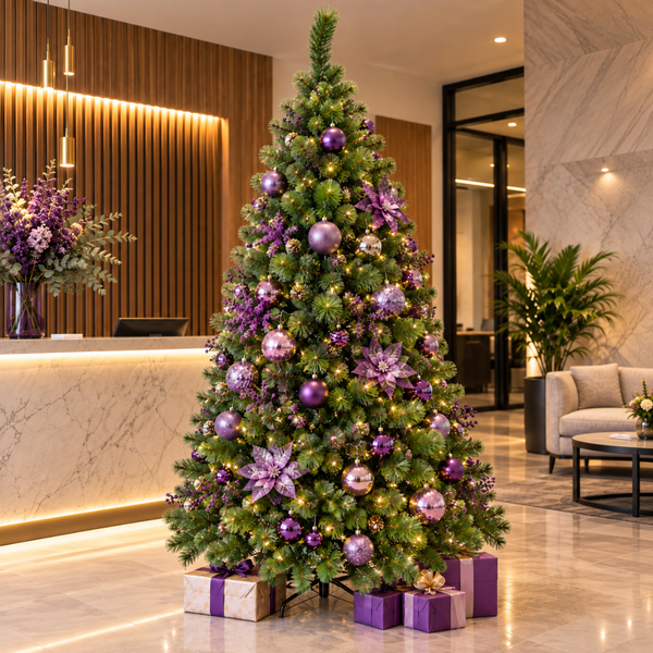 Árbol De Navidad Artificial 210Cm Frondoso Verde 2 Ramas