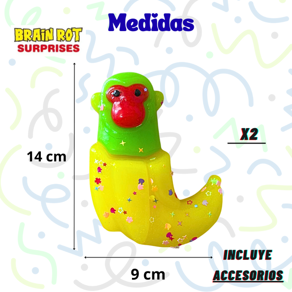 Squishy Pegajosa Tralalero Tralala Set 2 Juguetes Antiestrés