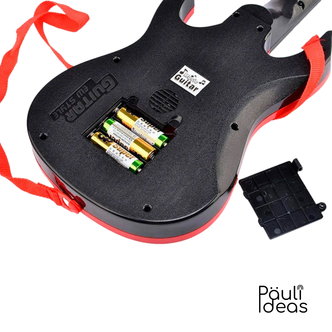 Guitarra Musical Juguete Niños Con Luces Y Sonido