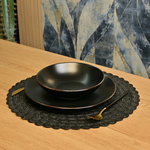 Individuales De Mesa Redondos Trenzados 38 Cm Set De 6