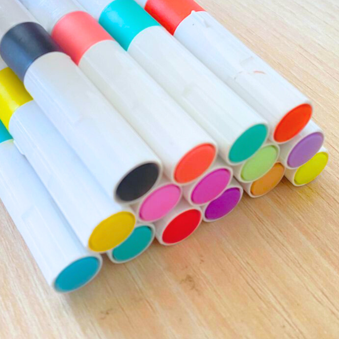 Set De 24 Plumones Acrílicos Para Toda Superficie