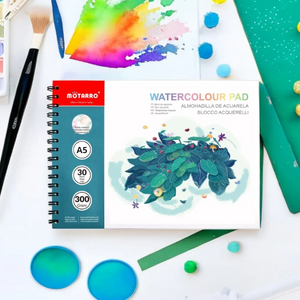 Block Para Acuarela Anillado A5 Croquera 300gsm 30 Hojas