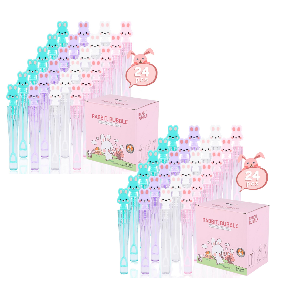 Pack 48 Mini Burbujas Cotillón Cumpleaños Niños