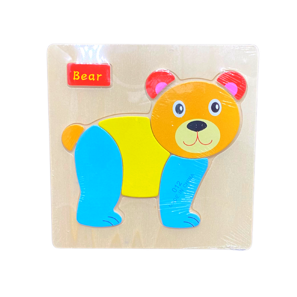 Rompecabezas Puzzle Surtidos Didácticos De Madera Pack 3