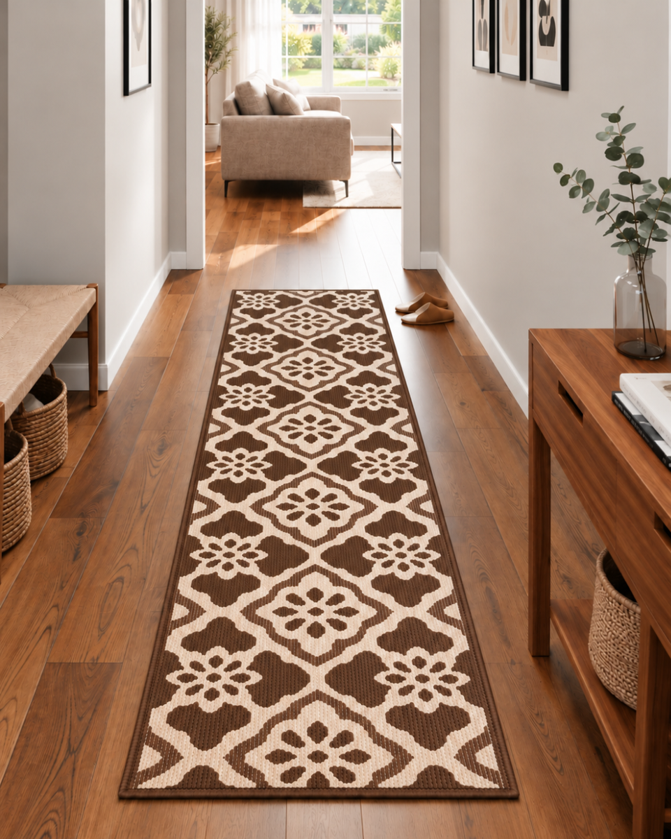 Alfombra Decorativa Antideslizante 180x60Cm Para Pasillo