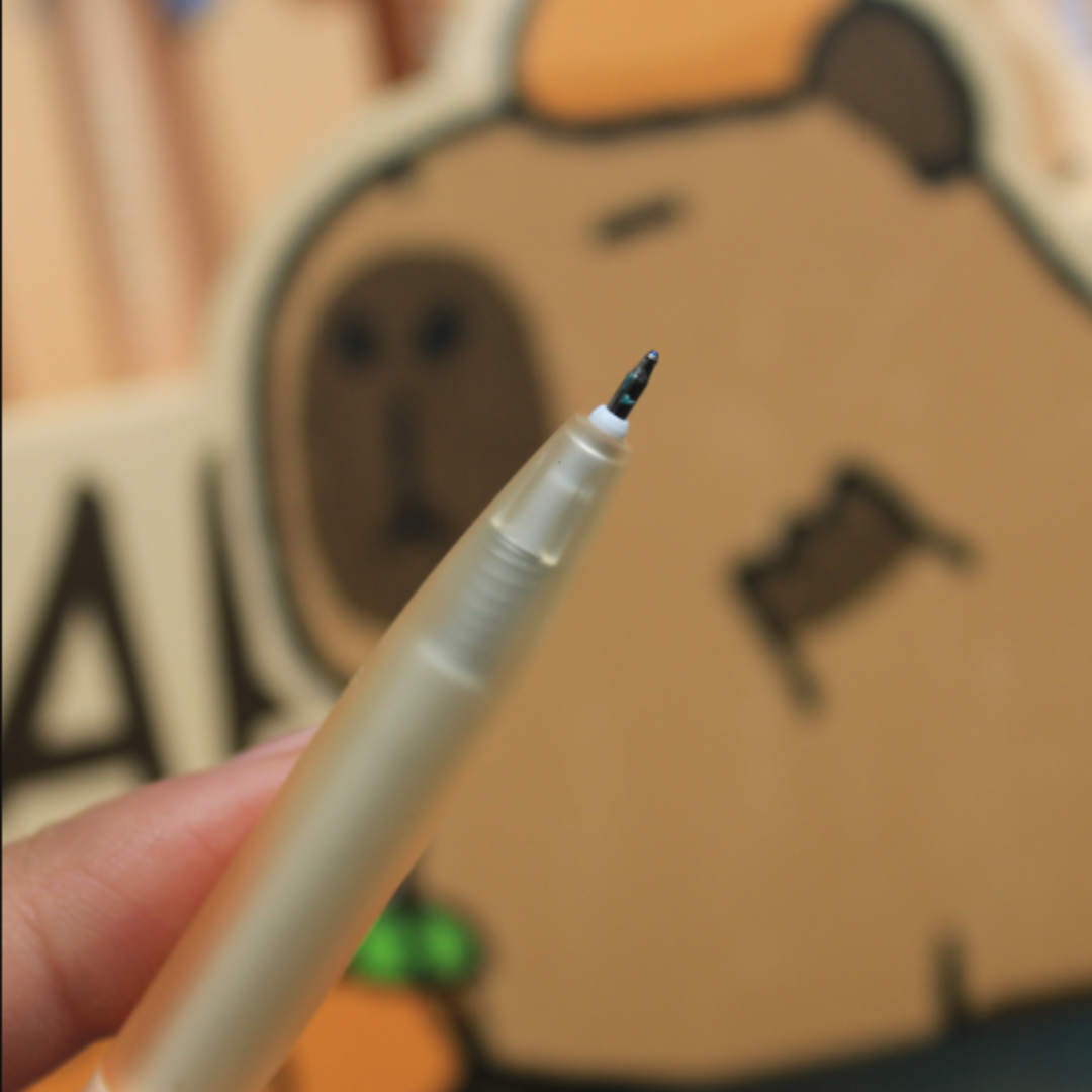 Lápiz de Tinta Gel Capybara Diseño Kawaii 0.5mm